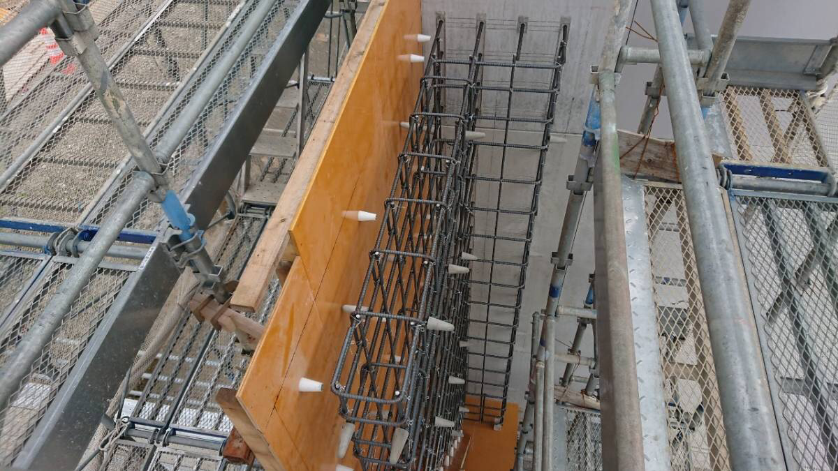 富山市にて道路改良工事の鉄筋工事 - 千代鉄筋|富山の鉄筋工事はお任せください